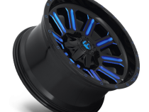 Aluminum Wheels 20X10 Hardline D646 5 On 114.3/5 On 127 Gloss Black/Candy Blue 78.1 Bore -18 Offset Fuel Off Road Wheels