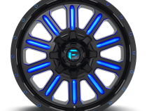 Aluminum Wheels 20X10 Hardline D646 5 On 114.3/5 On 127 Gloss Black/Candy Blue 78.1 Bore -18 Offset Fuel Off Road Wheels