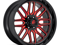 Aluminum Wheels 20X9 Ignite D663 5 On 127 Gloss Black Red Tinted Clear 71.5 Bore 1 Offset Fuel Off Road Wheels