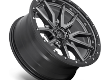 Aluminum Wheels 17X9 Rebel D680 5 On 127 Matte Gunmetal Gray Black Bead Ring 71.5 Bore 1 Offset Fuel Off Road Wheels