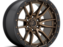 Aluminum Wheels 22X10 Rebel D681 6 On 135 Matte Bronze Black Bead Ring 87.1 Bore -13 Offset Fuel Off Road Wheels