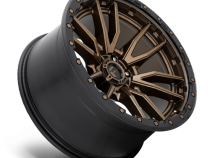 Aluminum Wheels 22X10 Rebel D681 6 On 135 Matte Bronze Black Bead Ring 87.1 Bore -13 Offset Fuel Off Road Wheels