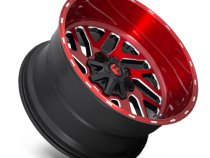 Aluminum Wheels 22X10 Triton D691 5 On 114.3/5 On 127 Candy Red/Milled 78.1 Bore -18 Offset Mesh Spoke Fuel Off Road Wheels
