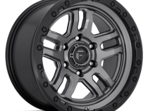 Aluminum Wheels 20X9 AMMO D701 5 On 139.7 Matte Gunmetal Gray W/Black Bead Ring 78.1 Bore 1 Offset 5 Spoke Fuel Off Road Wheels