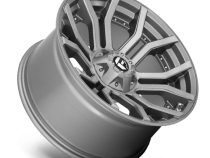 Aluminum Wheels 20X10 Rage Platinum D713 5 On 127/5 On 139.7 Brushed Gunmetal Gray Tinted Clear 87.1 Bore -18 Offset Fuel Off Road Wheels