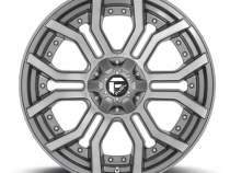 Aluminum Wheels 20X10 Rage Platinum D713 5 On 127/5 On 139.7 Brushed Gunmetal Gray Tinted Clear 87.1 Bore -18 Offset Fuel Off Road Wheels