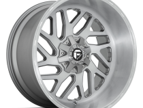 Aluminum Wheels 26X12 Triton Platinum D715 5 On 127/5 On 139.7 Brush Gunmetal Gray/Clear Tint 87.1 Bore -44 Offset Mesh Spoke Fuel Off Road Wheels