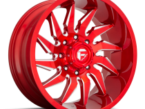 Aluminum Wheels 22X12 Saber D745 5 On 127 Candy Red Milled 71.5 Bore -44 Offset Fuel Off Road Wheels
