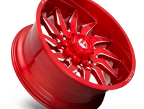 Aluminum Wheels 22X12 Saber D745 5 On 127 Candy Red Milled 71.5 Bore -44 Offset Fuel Off Road Wheels