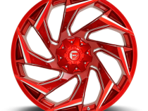 Aluminum Wheels 17X9 Reaction D754 5 On 114.3/5 On 127 Candy Red/Milled 78.1 Bore 1 Offset Fuel Off Road Wheels