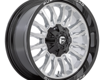 Aluminum Wheels 20X10 Arc D798 5 On 127/5 On 139.7 Silver/Brushed Face-Milled Black Lip 87.1 Bore -18 Offset Fuel Off Road Wheels