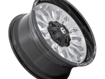 Aluminum Wheels 22X10 Arc D798 6 On 135/6 On 139.7 Silver/Brushed Face-Milled Black Lip 106.1 Bore -18 Offset Fuel Off Road Wheels