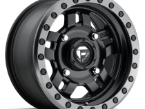 Aluminum Wheels 15X7 Anza UTV D917 4 On 110 Matte Black Beadlock 79.4 Bore 13 Offset 5 Spoke Fuel Off Road Wheels