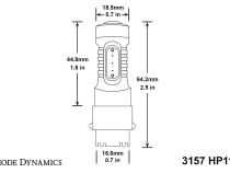 3157 LED Bulb HP11 LED Cool White Pair Diode Dynamics