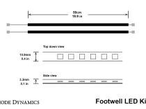 Blue LED Footwell Kit Diode Dynamics