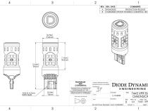 7443 XPR LED Bulb Cool White Single Diode Dynamics