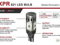 921 XPR LED Bulb Red Single Diode Dynamics