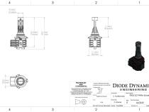 9006/9012 White SL2 LED Bulbs Pair Diode Dynamics