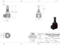 H11/H8/H9 Yellow SL2 LED Bulbs Pair Diode Dynamics