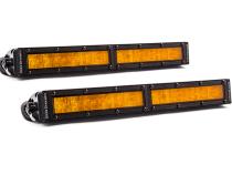 12 Inch LED Light Bar  Single Row Straight Amber Wide Pair Stage Series Diode Dynamics
