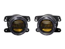 Elite Series Fog Lamps for 2020-2022 Jeep JT Gladiator Overland/Rubicon w/ Plastic Bumper Pair Yellow 3000K Diode Dynamics