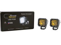 Stage Series C1 LED Pod Sport Yellow Wide Standard ABL Pair Diode Dynamics