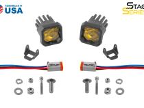 Stage Series C1 LED Pod Sport Yellow Wide Standard ABL Pair Diode Dynamics