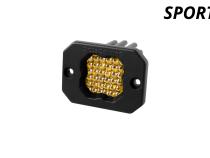 Stage Series C1 LED Pod Sport Yellow Flood Flush ABL Each Diode Dynamics