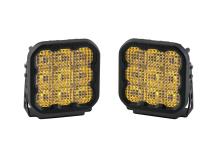 SS5 LED Pod Pro Yellow Flood Pair Diode Dynamics
