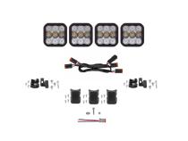 SS5 Sport Universal CrossLink 4-Pod Lightbar White Combo Diode Dynamics