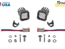 Stage Series C1 LED Pod White SAE Fog Standard ABL Pair Diode Dynamics