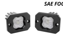 Stage Series C1 LED Pod White SAE Fog Flush ABL Pair Diode Dynamics