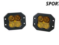 SS3 Sport ABL Yellow SAE Fog Flush Pair Diode Dynamics