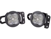 SS3 LED Fog Light Kit for 2018-2021 Jeep JL Wrangler White SAE Fog Pro w/ Backlight Type MS Bracket Kit Diode Dynamics