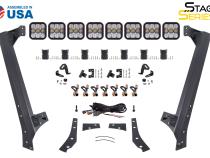 Jeep JK SS5 Sport CrossLink Windshield White Combo Lightbar Kit Diode Dynamics