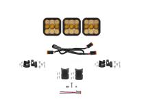 SS5 Pro Universal CrossLink 3-Pod Lightbar Yellow Combo Diode Dynamics