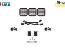 SS5 Pro Universal CrossLink 3-Pod Lightbar White Driving Diode Dynamics