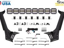 Jeep JL SS5 Pro CrossLink Windshield Yellow Combo Lightbar Kit Diode Dynamics