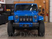 Jeep JK SS5 4-Pod CrossLink Grille Lightbar Kit Pro White Combo Diode Dynamics