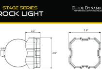 Stage Series Rock Light Tube Mount Adapter Kit (one) Diode Dynamics