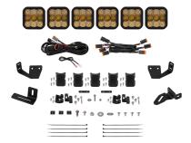 SS5 6-Pod CrossLink Mounting Kit for Prinsu/Sherpa Roof Racks, Sport Yellow Combo Diode Dynamics