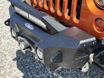 Appalachian Steel Stubby Front Bumper With Winch Plate Wrangler JK Rock Slide Engineering