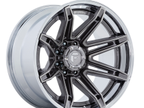 Aluminum Wheels 22X12 Brawl FC401AP 6 On 135 Platinum Silver Chrome Lip 87.1 Bore -44 Offset Fuel Off Road Wheels