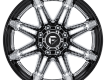 Aluminum Wheels 20X10 Brawl FC401PB 6 On 135 Chrome/Gloss Black Lip 87.1 Bore -18 Offset Fuel Off Road Wheels