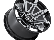 Aluminum Wheels 24X12 Brawl FC401PB 6 On 139.7 Chrome/Gloss Black Lip 106.1 Bore -44 Offset Fuel Off Road Wheels