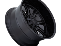 Aluminum Wheels 22X9 Darkstar FC853MB 5 On 114.3/5 On 127 Matte Black/Gloss Black Lip 78.1 Bore 1 Offset Fuel Off Road Wheels