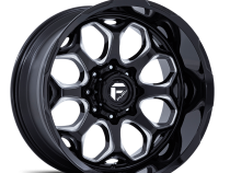 Aluminum Wheels 20X9 Scepter FC862 BE 5 On 127 Gloss Black Milled 71.5 Bore 1 Offset Fuel Off Road Wheels