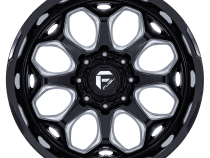 Aluminum Wheels 20X9 Scepter FC862 BE 5 On 127 Gloss Black Milled 71.5 Bore 1 Offset Fuel Off Road Wheels