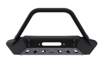 07-Up Jeep Wranger/Gladiator High Clearance Front Bumper With Hoop Powdercoat Black Steel