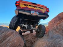 07-Up Jeep Wranger/Gladiator High Clearance Rear No Cut Bumper End Pods Black Powdercoat Steel